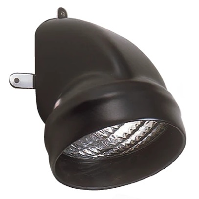 Foco PVC Mastil Negro