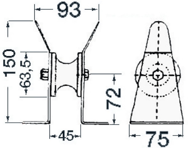 Puntera Botalon SEA-DOG 45mm 328051