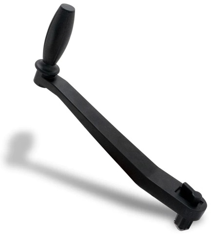 Manivela Winche Aluminio Negro