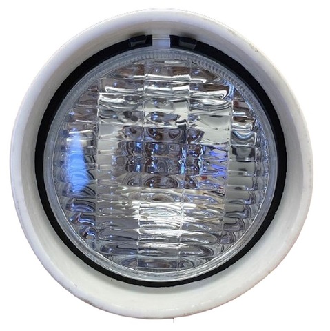Foco PVC Mastil Blanco