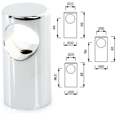 Soporte Pasamanos F&S Serie 180