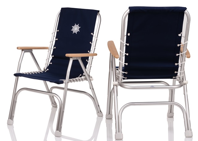 Silla Aluminio FORMA M150NB Azul
