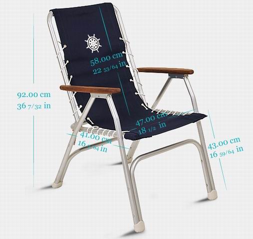 Silla Aluminio FORMA M150NB Azul