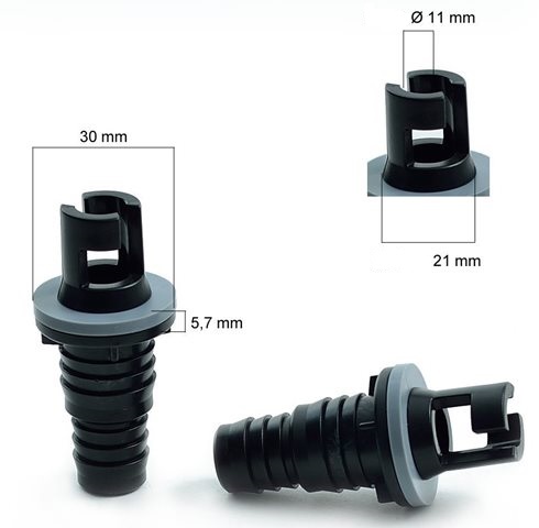 Adaptador Hinchador Halkey Roberts