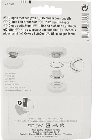 Ojales Laton PRYM 11mm 541 370