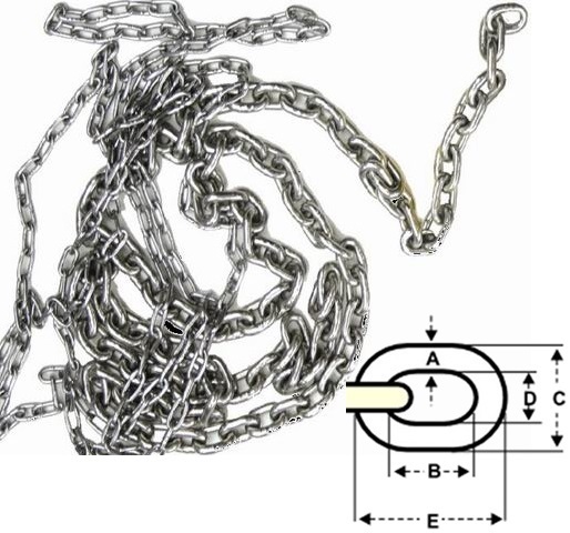 Cadena Fondeo DIN5685A 10mm