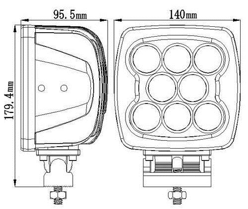 Foco LED 80W Cuadrado