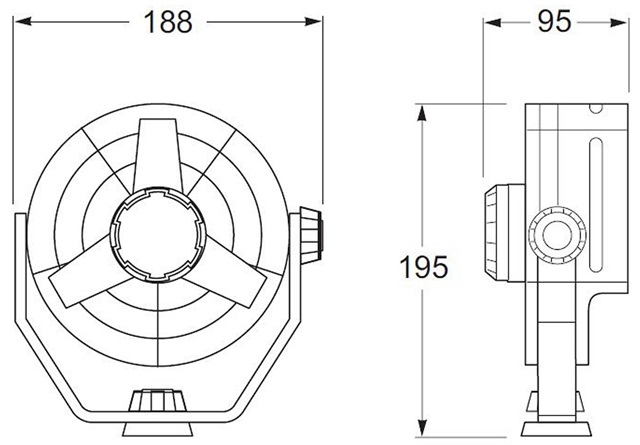 Ventilador HELLA Turbo Blanco
