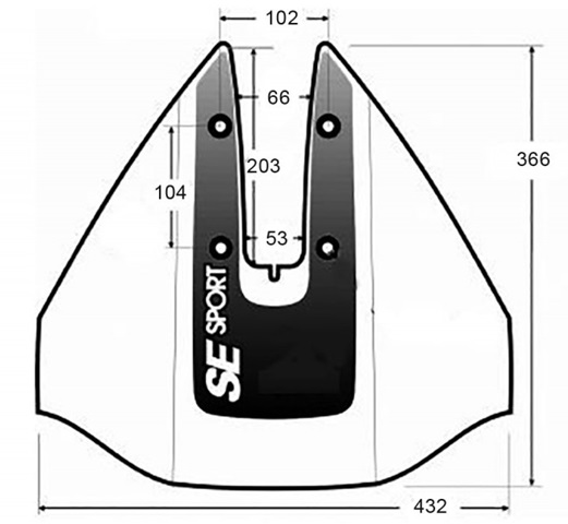 Aleta SE SPORT 300 Blanca