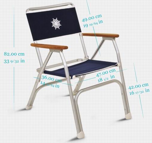Silla Aluminio FORMA M100NB Azul