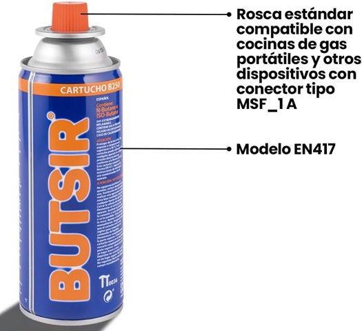 Cartucho Gas B250