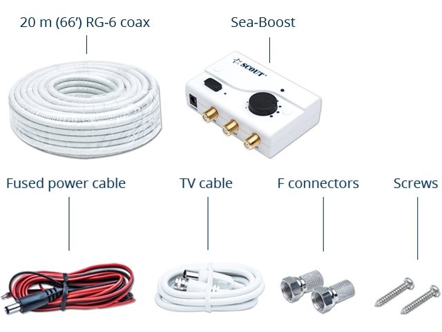 Antena TV SCOUT Cruiser Blanca