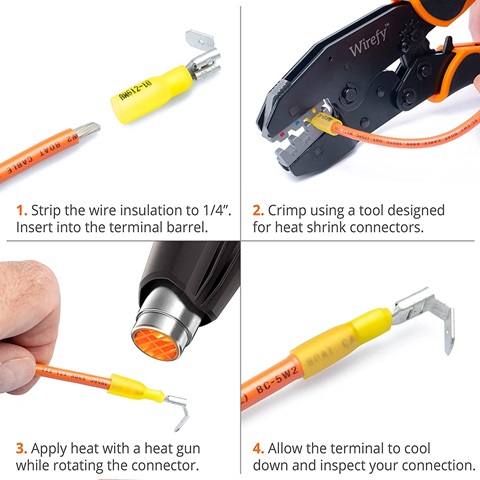 Conector Faston Doble Termoretractil