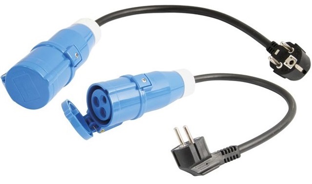 Adaptador Hembra 16v a Shuko 16A