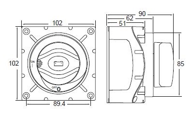 Conmutador Bateria HELLA 350A
