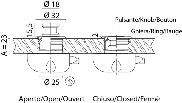 Boton Pulsante F&S 340