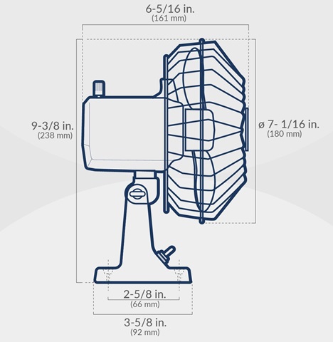Ventilador Oscilante 6"