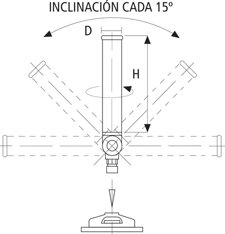 Portacañas Cubierta OSCULATI