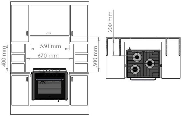 Cocina CAN CU3000