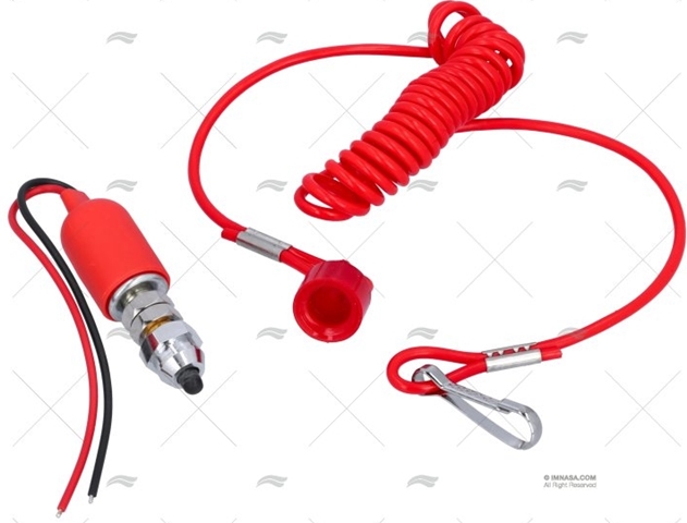 Desconectador Motor Abierto Rojo