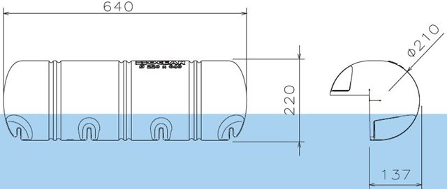 Bumper OCEAN Dock 640mm