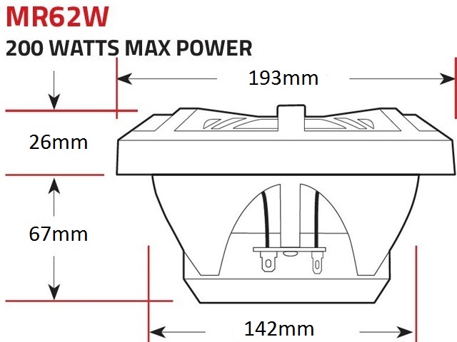 Altavoces BOSS AUDIO MR62W