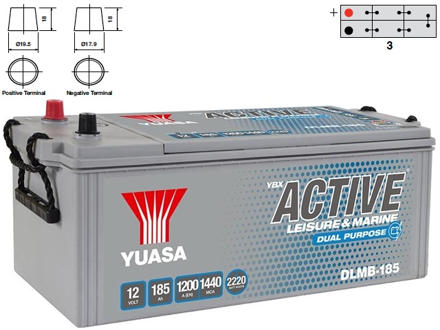 Bateria EFB YUASA DLMB-185