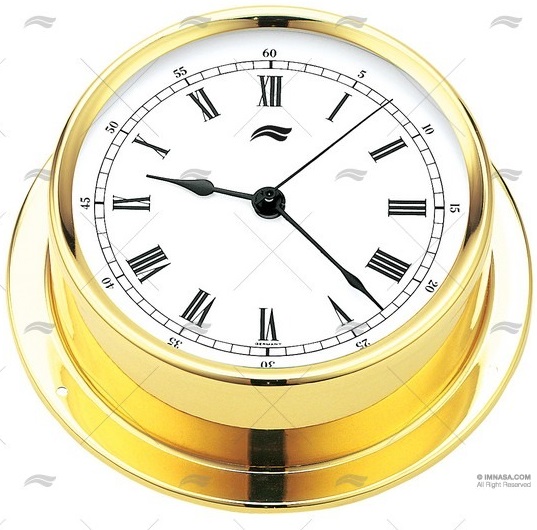 Reloj Laton Pulido 100mm