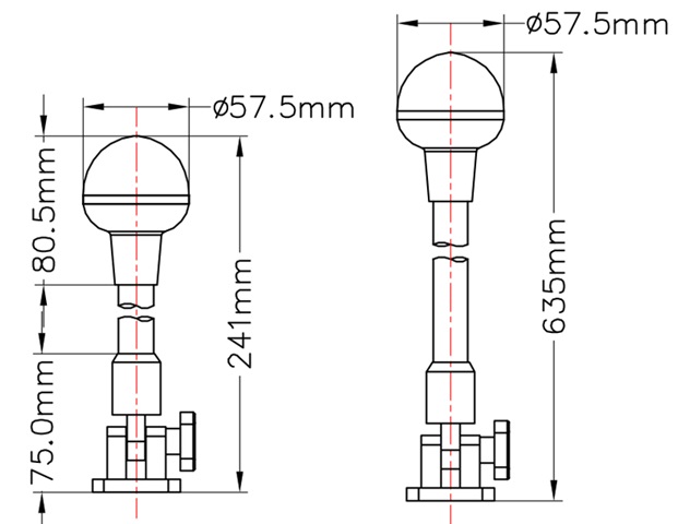 Luz Asta Abatible LED 00126LD