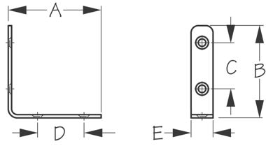 Escuadra Inox Mesa