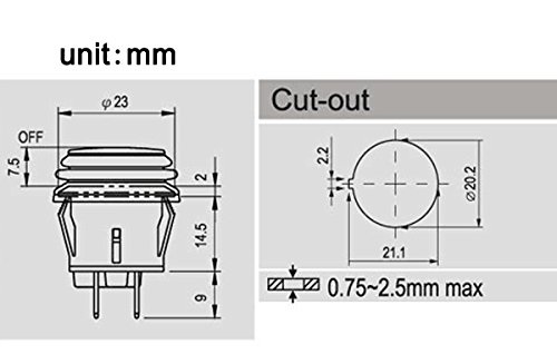 Interruptor Round Rocker