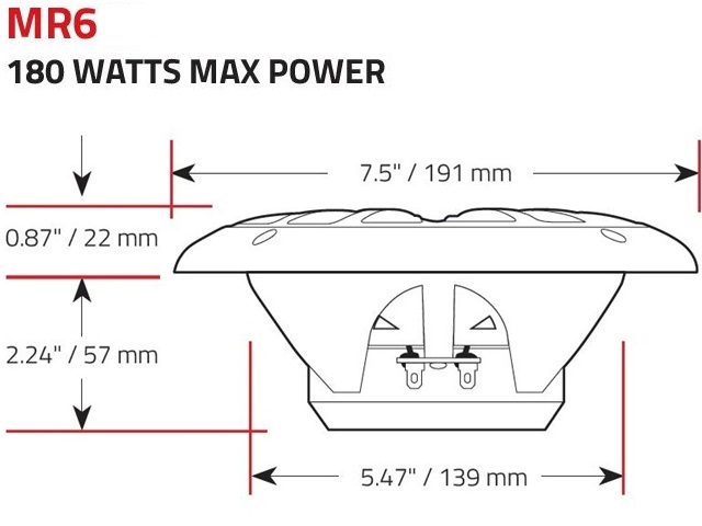 Altavoces BOSS AUDIO MR6B