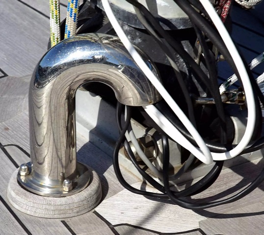 Pasacables Cubierta Inox Empotrado