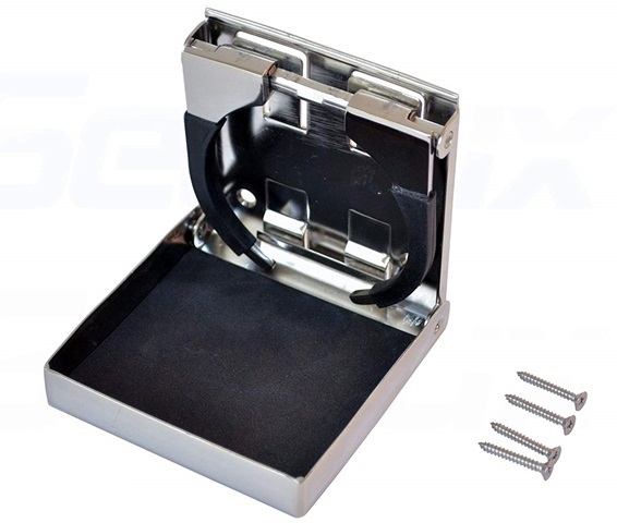 Portavasos Plegable Ajustable Inox