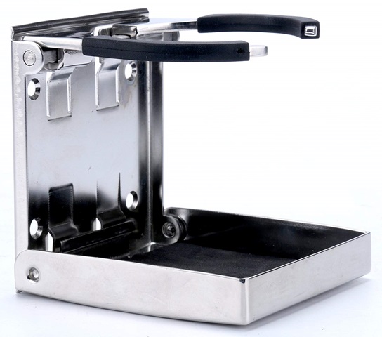 Portavasos Plegable Ajustable Inox