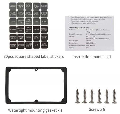 Panel LED YIS Marine C7