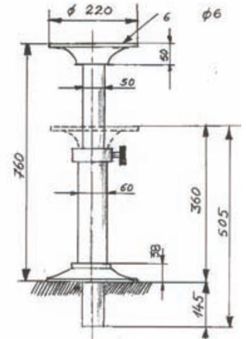 Pedestal Aluminio