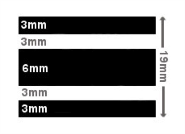 Cinta PSP Colour Stripe 19mm
