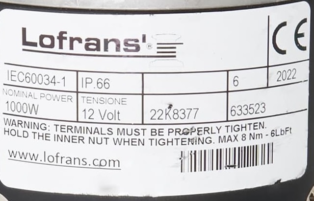 Motor LOFRANS 633523 1000W