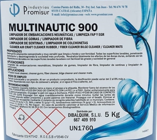 Limpiador Multinautic 900 5L