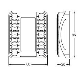 Luces Remolque HELLA Square Compact