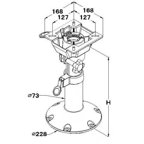 Pedestal Telescopico 73/60