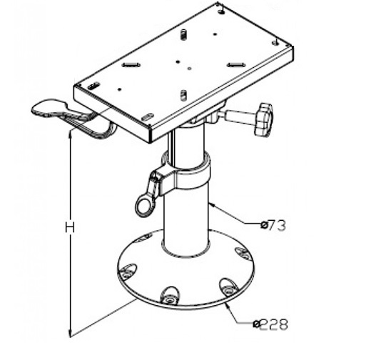 Pedestal Deslizante 73/60