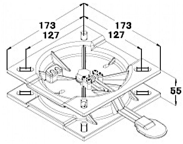 Pletina Giratoria Asiento Lock