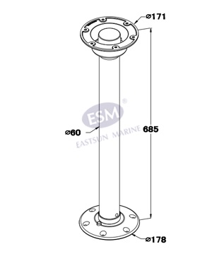 Pedestal ESM 685mm