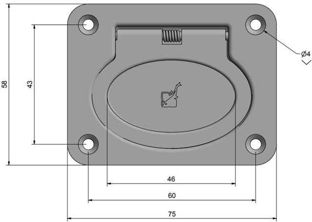 Tirador Empotrable ROCA 421773