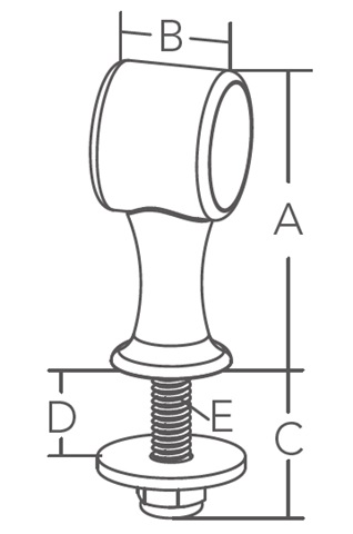 Soporte Pasamanos MT