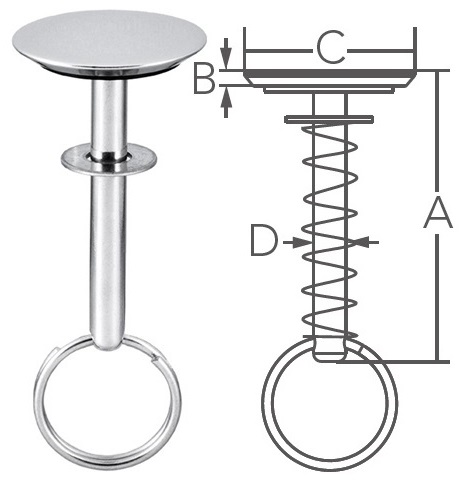 Tirador Anilla Inox 316 MT
