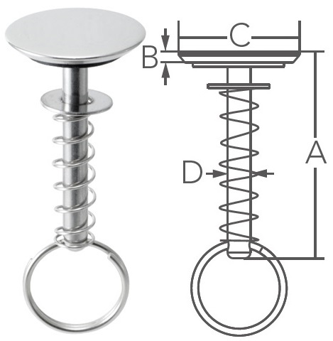 Tirador Anilla Inox 316 MT Muelle