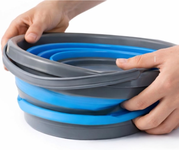 Cubo Plegable Azul 10L